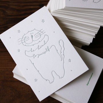 Be kind to yourself. 凸版印刷卡片