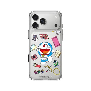 iPhone 17 Pro Max Clear Case（相機按鈕） 透明 - 哆啦A夢 Doraemon - 祕密道具大集合