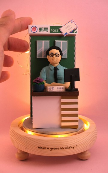 榮休記念小禮品,可客製名字.提供相片客製人物造型(各行各業)