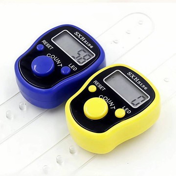 【昱晶閣】LED燈夜光電子計數器 SXH5136 戒指念佛計數器念佛機 插卡包裝 可選顏色