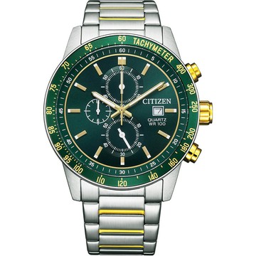 CITIZEN 限量賽車三眼計時手錶 百貨周年慶-44mm AN3689-55X