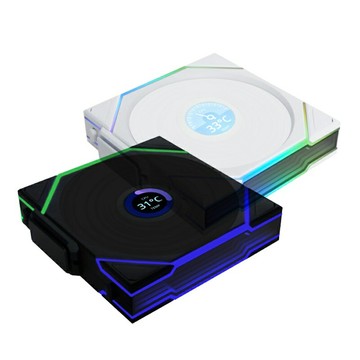 米特3C數位–LIANLI 聯力 TL WIRELESS 120 LCD 無線液晶屏積木風扇 正向單顆裝 需搭配控制器 黑色/白色