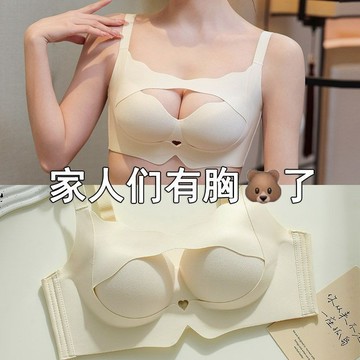 聚攏內衣女小胸顯大上托無鋼圈文胸收副乳防下垂平胸專用舒適胸罩
