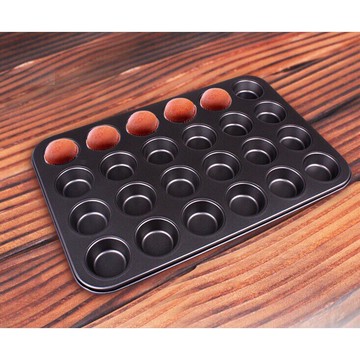 ★快速出貨★附發票~廚匠烘焙- 『迷你』12 24黑色不沾連模 隨機贈送紙托50入