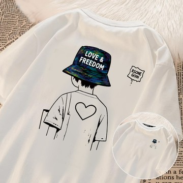 【高品質！隔日到貨】夏季短袖 250g純棉重磅衣服 大尺碼寬鬆t恤 oversize 上衣 落肩短Tee 新款百搭男裝