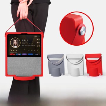 適用于小度智能屏X10藍牙音箱保護套 保護殼外殼防摔硅膠保護膜鋼化膜