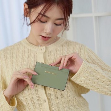 【Kinloch Anderson】Enid 拉鍊卡片夾-羅勒綠