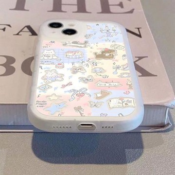 后勤高端&小眾蛋糕小狗清新新款個性適用于iphone16 pro max手機殼蘋果15/14/13/12硅膠防摔全包創意高級簡約