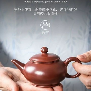 🔥臺灣出貨🔥【精品】紫砂壺小容量家用高檔復古泡茶水平功夫茶具養生老式淨水o4n