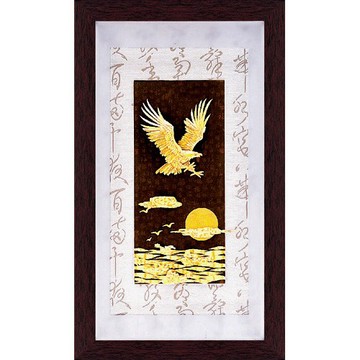 開運陶源 雅鑑鑫品 【彩金系列-大展鴻圖】 純金金箔畫 82 x 48cm