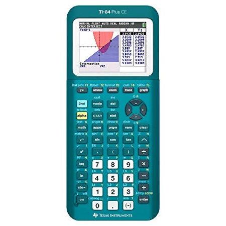 Texas Instruments TI-84 Plus CE ハンドヘルドグラフ計算機 ティール 84PLCE TBL 1L1 AS 並行輸入