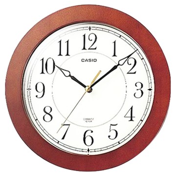 CASIO 卡西歐 掛鐘 IQ-126-5DF  深木色