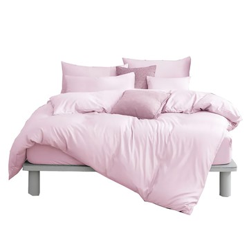 Blue Cat 藍貓 素色天絲纖維兩用被套 台灣製造 淺粉色  180 x 210cm