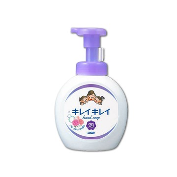 LION 柔軟綿密泡泡洗手乳-淡雅花香(紫色頭)500ml/瓶(手部清潔露,植萃濃密泡沫洗手慕斯