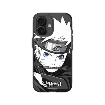 iPhone 16 Clear (相機按鈕) 酷墨灰 - 火影忍者 Naruto - 黑白系列-鳴人