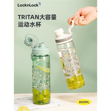 樂扣樂扣水杯便攜兒童運動大容量塑料水壺夏季新款學生杯子健身男