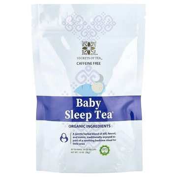 Secrets of Tea, 有機兒童® 睡眠幫助茶，無咖啡萃取，20 個未漂白茶包，1 盎司（28 克）