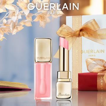 限時加贈迷你香氛 💛 LINE禮物獨家【Guerlain】嬌蘭KISSKISS法式之吻護唇雙星組 258 玫瑰粉紅｜口紅禮盒｜宋慧喬護唇膏｜天蠍座生日快樂