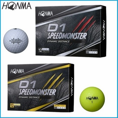 ゴルフ ゴルフボール 本間ゴルフ Honma ホンマ D1 Speed Monster スピードモンスター 1ダース 12個入り ホワイト 91 通販 Lineポイント最大get Lineショッピング