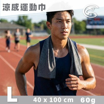 ADISI WINCOOL長效型乾爽散熱運動涼感巾【深灰/Ｌ】AS26009 / 台灣製 MIT