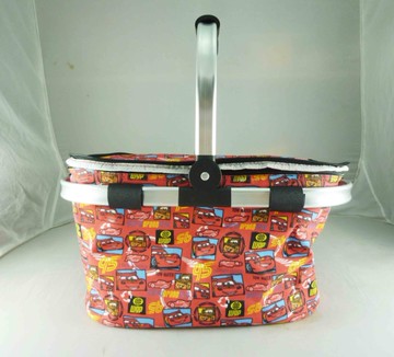 【震撼精品百貨】汽車總動員_Cars-收納提籃-滿版