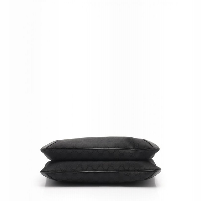中古 グッチ GUCCI トートバッグ GGキャンバス ホースビット 黒