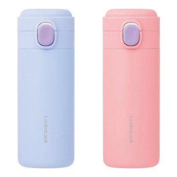 樂扣樂扣 彈蓋不鏽鋼保冷保溫杯 360毫升 X 2件組