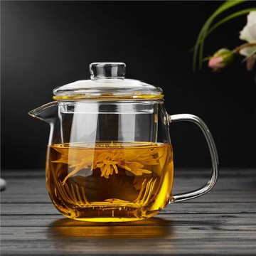 玻璃茶壺耐高溫加厚新款茶水分離一人家用功夫茶具花茶泡茶壺套裝