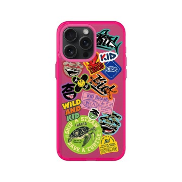 iPhone 15 Pro Max Clear 粉漾桃 - KID - KID旅行箱上的貼紙