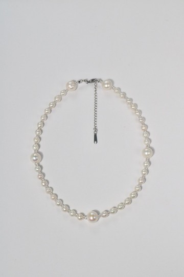 Crystaline 透亮正圓淡水珍珠交錯項鍊・新年送禮・情人節禮物