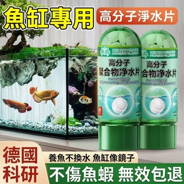 🔥【快速净化/當天出貨】魚缸除藻王軟水鹽 只除藻不傷魚淨化片 除綠水青苔藻類軟化水 魚缸除藻劑 水質淨化片 強效淨水片