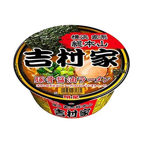 明星食品 家系総本山 吉村家 豚骨醤油ラーメン 111g×12個