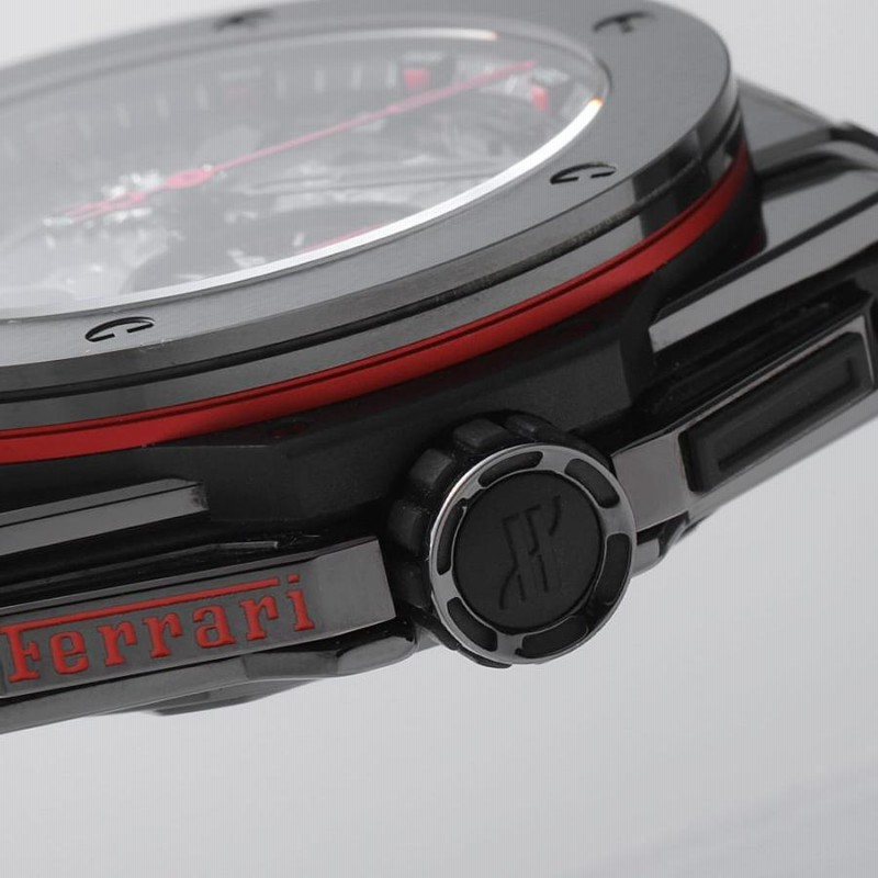 ウブロ 純正ストラップ フェラーリ 中古)HUBLOT ウブロ ビッグバン フェラーリ ホワイトセラミック