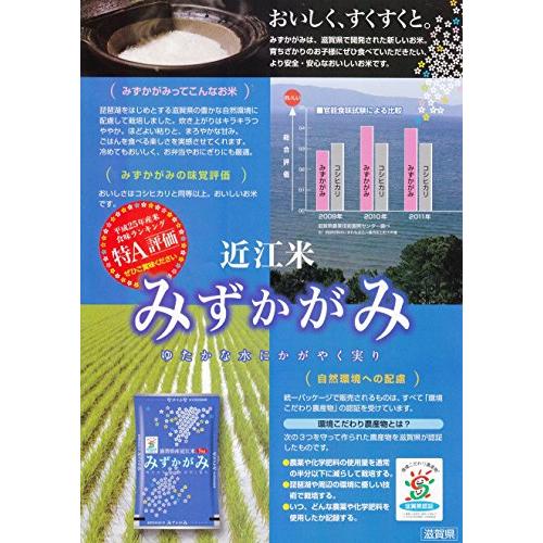 玄米 2kg 環境こだわり米 滋賀 みずかがみ (７分づき米に)