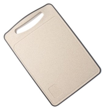 防滑小麥切菜板  米色 + 灰色  單一尺寸  1個