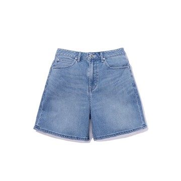 Lee 女款 涼感牛仔短褲 刷白 | Modern & Cooling