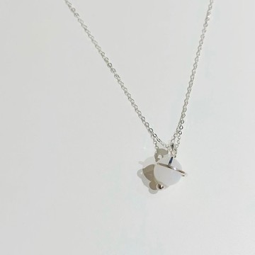 925純銀 星球 母乳項鍊 胎毛項鍊 臍帶