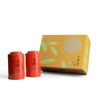 【德傳精選茶葉禮盒 | 澄樂禮盒】阿里山高山烏龍120g+凍頂烏龍120g(咖啡木盒)-王德傳