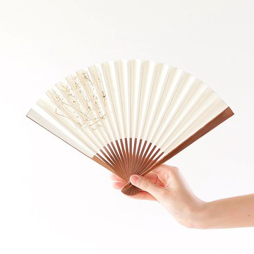 京扇子 箔圖 image2 白