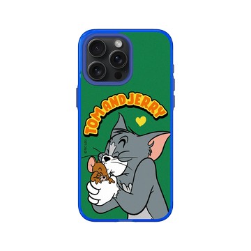 iPhone 15 Pro Max Clear 激光藍 - 湯姆貓與傑利鼠 Tom and Jerry - 相親相愛