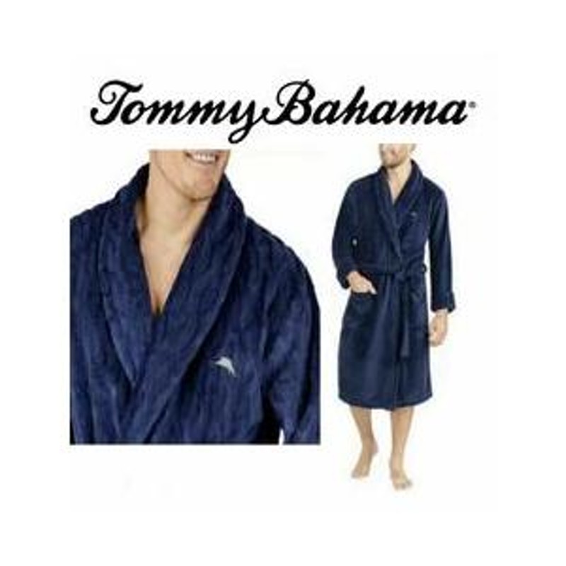 トミーバハマ Tommy Bahama メンズ ガウン SML ルームウェア ローブ 織