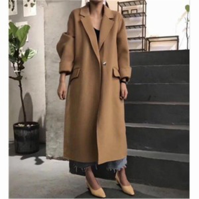 チェスターコート超ロングコートレディース Swag チェスターコートレディースコートロングエレガント ゆったりコートアウター 韓国フ 通販 Lineポイント最大get Lineショッピング