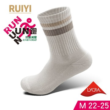 RUIYI抗菌條紋氣墊長襪A款-R9002-M(多色可選)