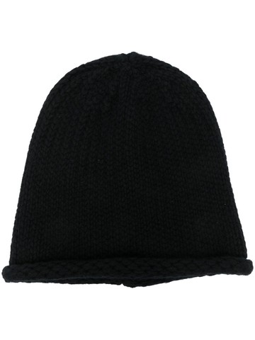 Kenzo - chunky-knit wool beanie - unisex - Wool - One Size - Black