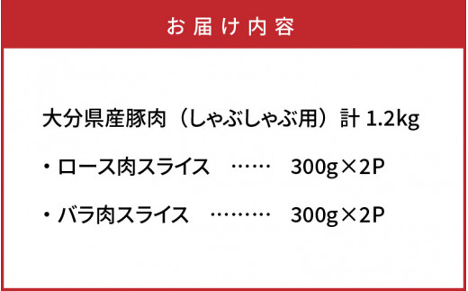 美味しい大分県産豚のしゃぶしゃぶ ロース＆バラ肉1.2kg_0045N