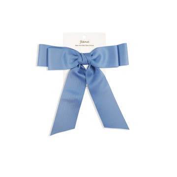 Feena - No.61蝴蝶結髮夾-深藍