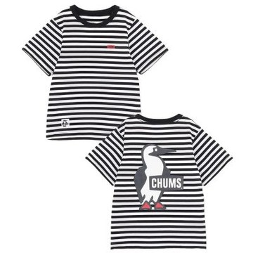 CHUMS Kids Booby Logo T-Shirt 中大童 短袖上衣 白/黑 CH211282W049