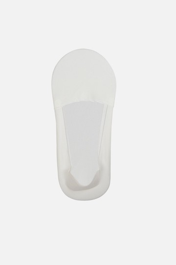 White Cotton No-Show Socks
