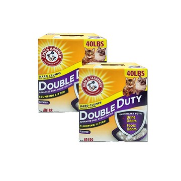 ARM&HAMMER 【2盒】加強除臭貓砂40lb(18.14kg)