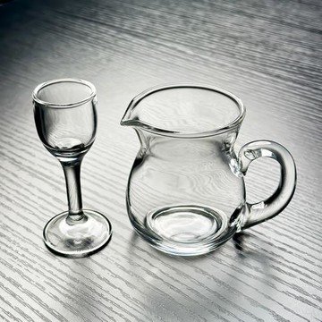 2025新款玻璃白酒分酒器小酒杯一口杯套裝輕奢高級感飯店專用高端